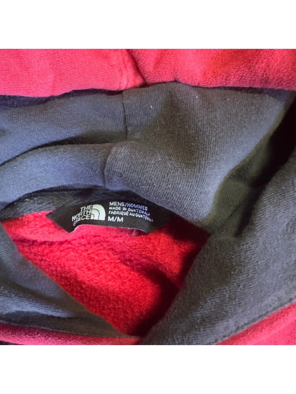 The North Face Pullover Hoodie Red Graphic Logo Streetwear